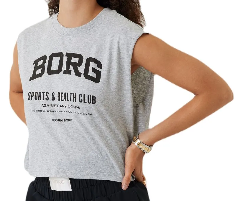 Björn Borg Borg Training Tank - light grey melange Björn Borg Borg Training Tank - light grey melange