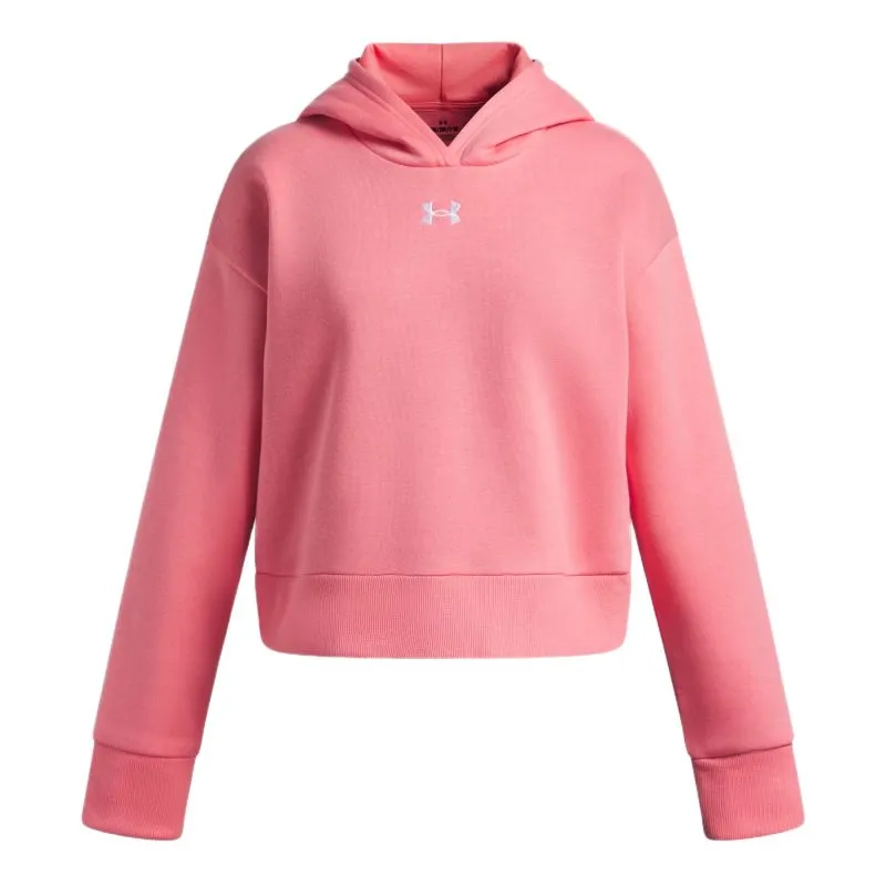 Under Armour Rival Fleece Crop - bittersweet pink/white Under Armour Rival Fleece Crop - bittersweet pink/white