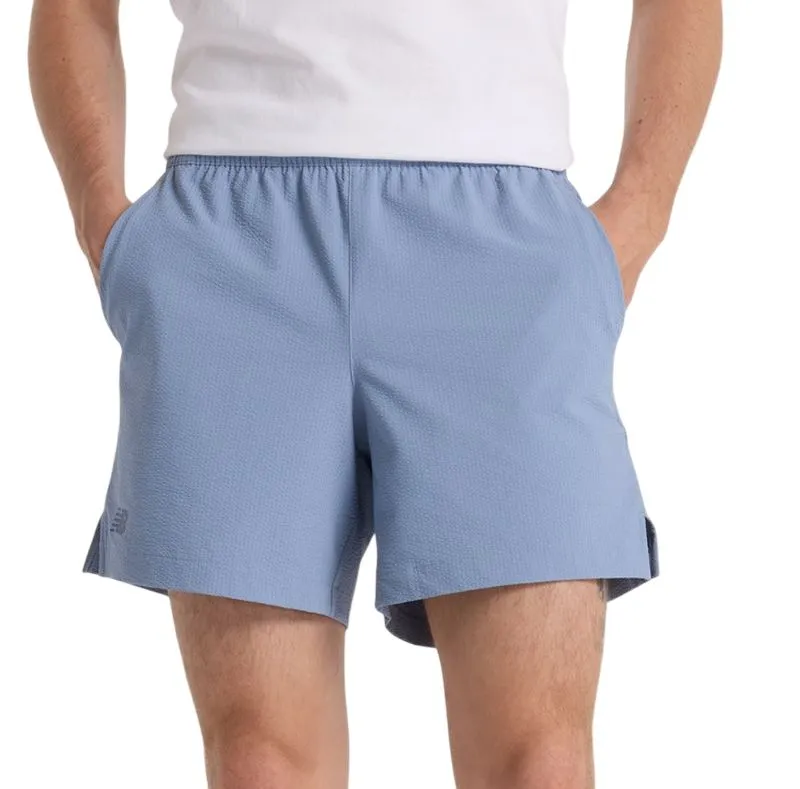 Men's shorts New Balance Tournament Seersucker - dusk shower - Blue