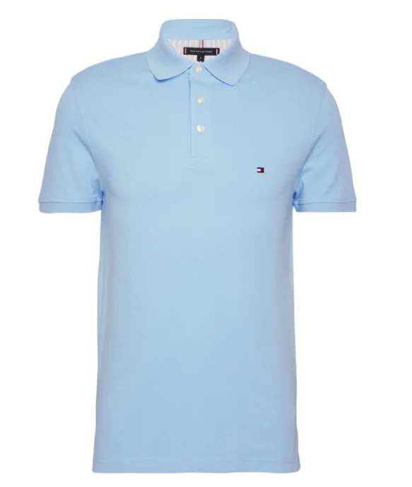 Tommy Hilfiger 1985 Slim Pique Polo - vessel blue