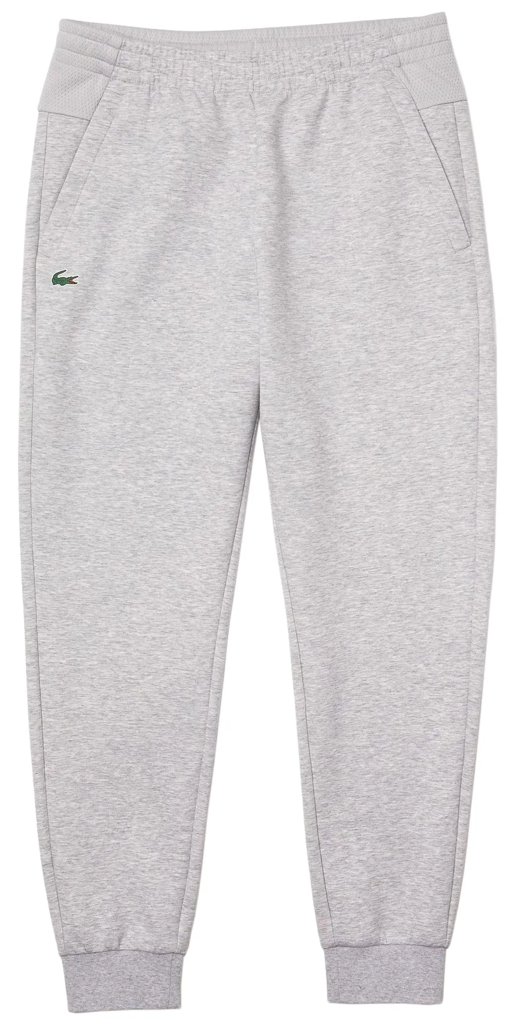 Lacoste Men's Mesh Panels Tracksuit Pants - grey chine/lighht grey