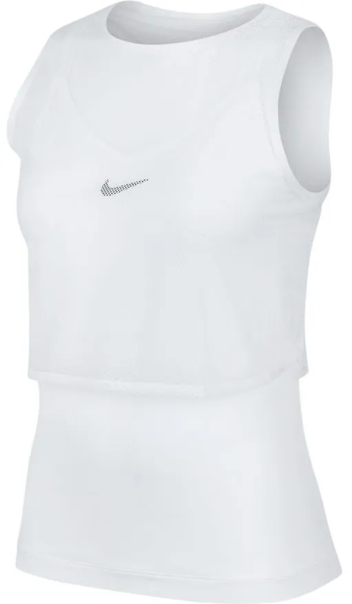 Nike Court Elevated Essential Dry Tank - white/black Nike Court Elevated Essential Dry Tank - white/black