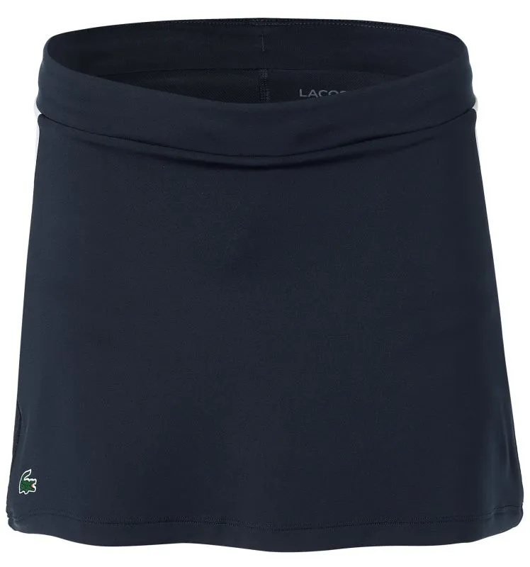 Lacoste Women’s SPORT Breathable Stretch Tennis Skirt - navy blue/white Lacoste Women’s SPORT Breathable Stretch Tennis Skirt - navy blue/white