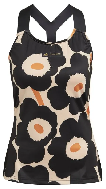 Adidas Tennis Marimekko Tennis Y Tank Top W - halo blush/black/gold metallic