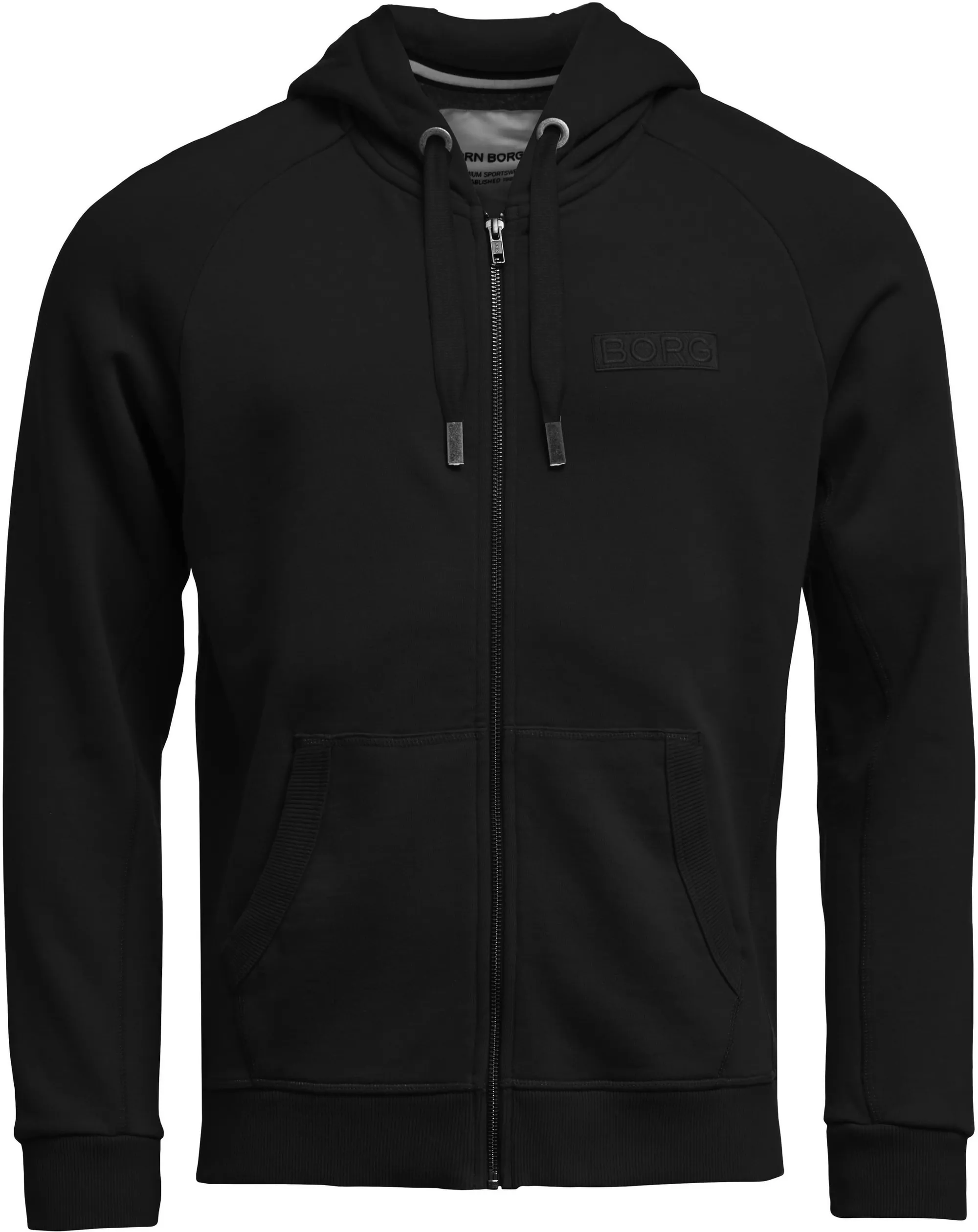 Björn Borg Zip Hood Borg Sport - black beauty