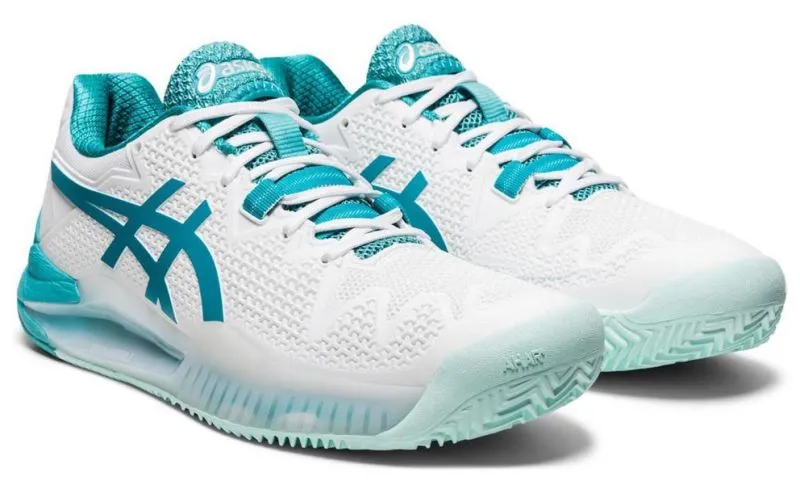 Asics Gel-Resolution 8 Clay W - white/lagoon