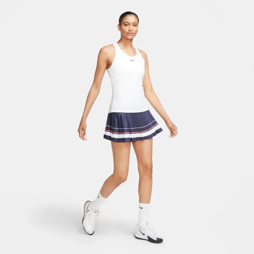 Nike Court Maria Skirt W - blackened blue/white/laser crimson
