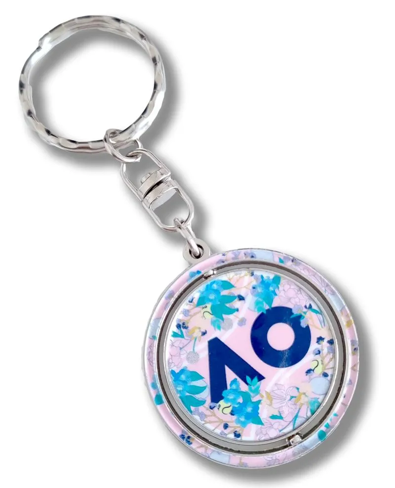 AOFLOWERKEY Australian Open Keyring Flower Logo