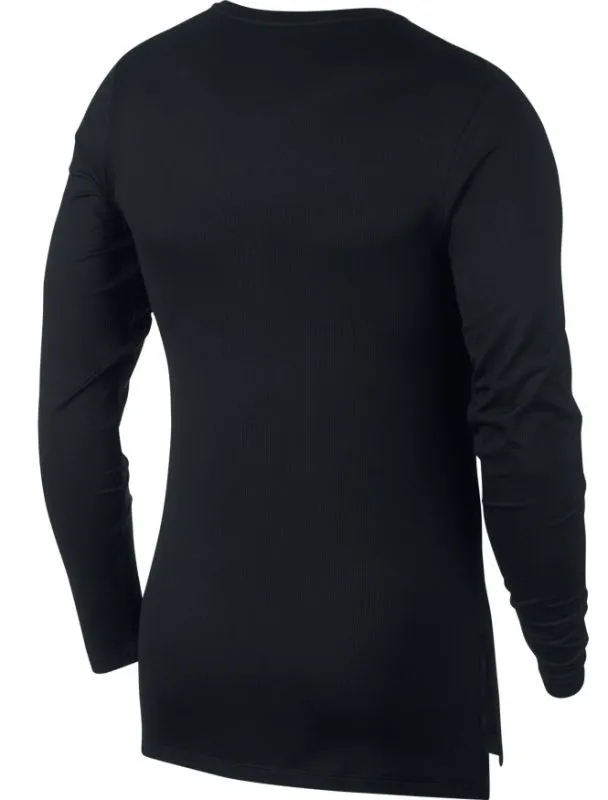 Nike Dry Top LS Slim - black/dark grey