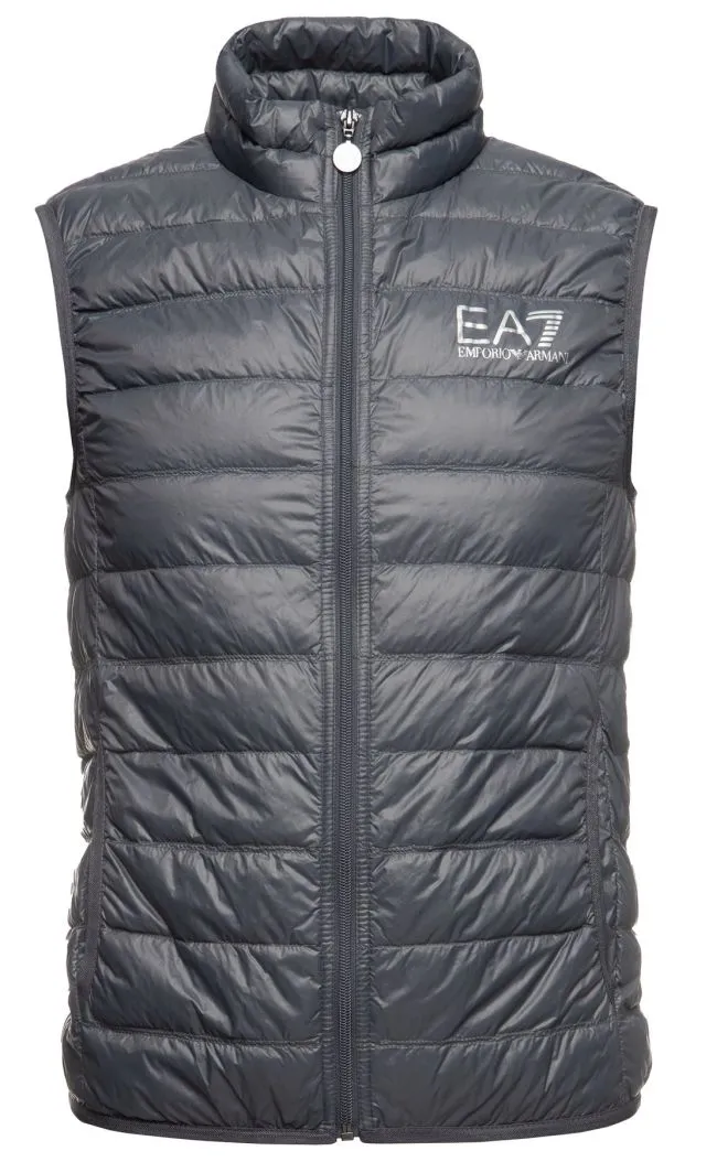 ea7-man-woven-down-waistcoat-anthracite-1 EA7 Man Woven Down Waistcoat - anthracite