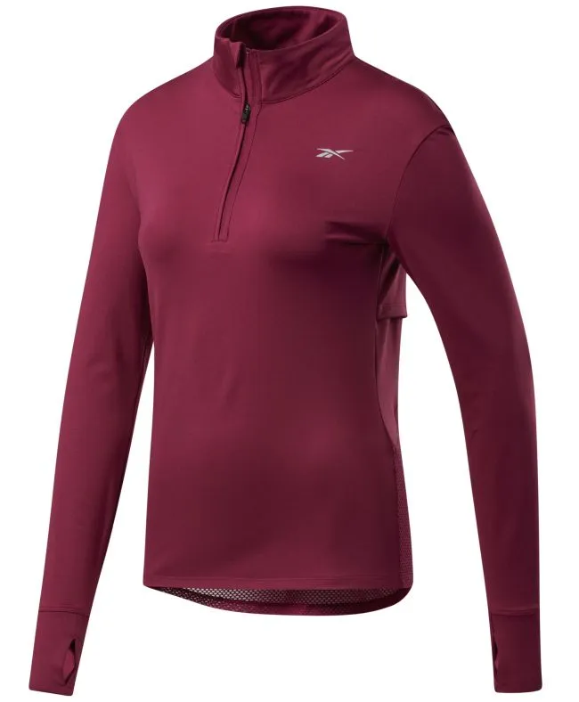 Reebok Workout Running 1/4 Zip W - punch berry