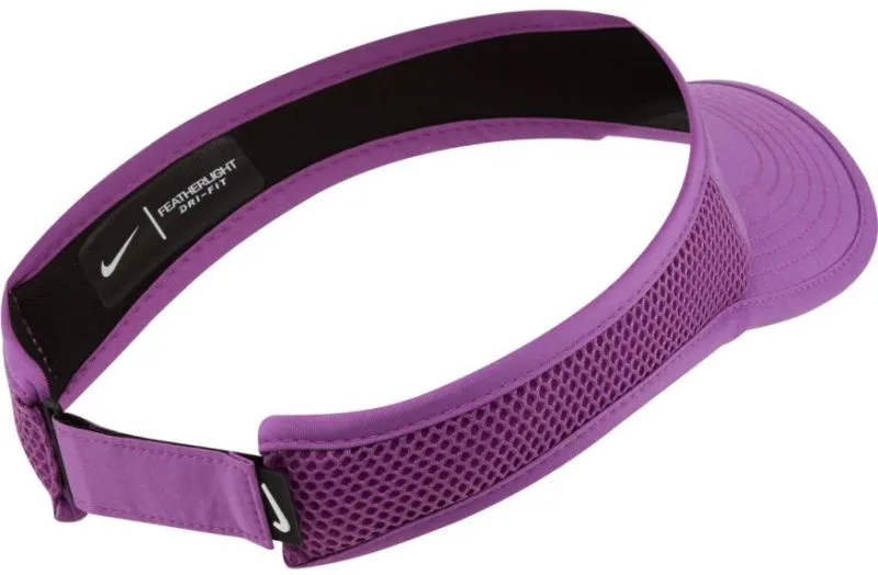 Nike Aerobill Feather Light Visor - purple nebula/white