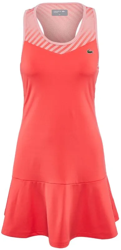 Lacoste Racerback Jersey Tennis Dress - red/pink Lacoste Racerback Jersey Tennis Dress - red/pink