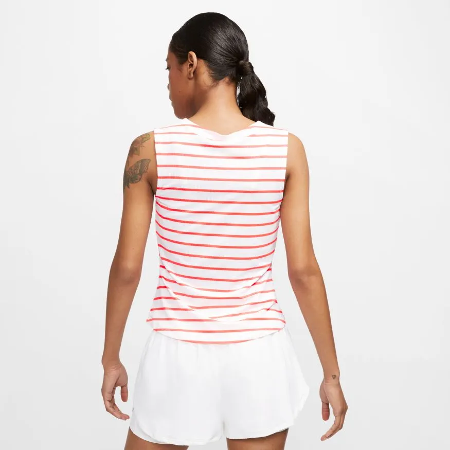 Nike Court Maria Dry Tank - white/laser crimson/blackened blue