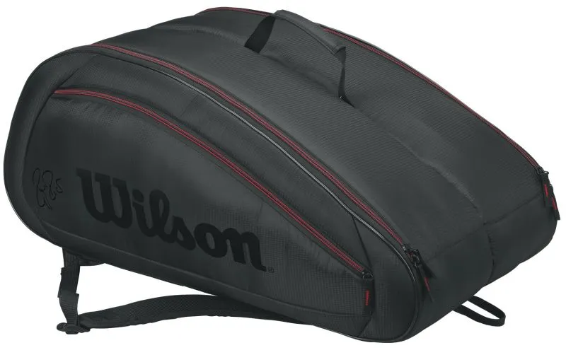 Wilson Fed Team 12 Pk Bag - black/red