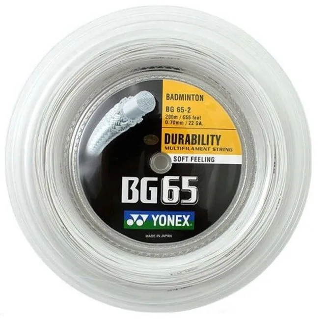 Yonex BG 65 (200 m) - white Yonex BG 65 (200 m) - white