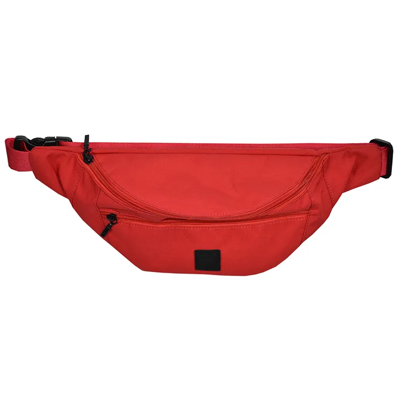 fila-coated-canvas-double-zipper-waistbag-true-red-1 Fila Coated Canvas Double Zipper Waistbag - true red