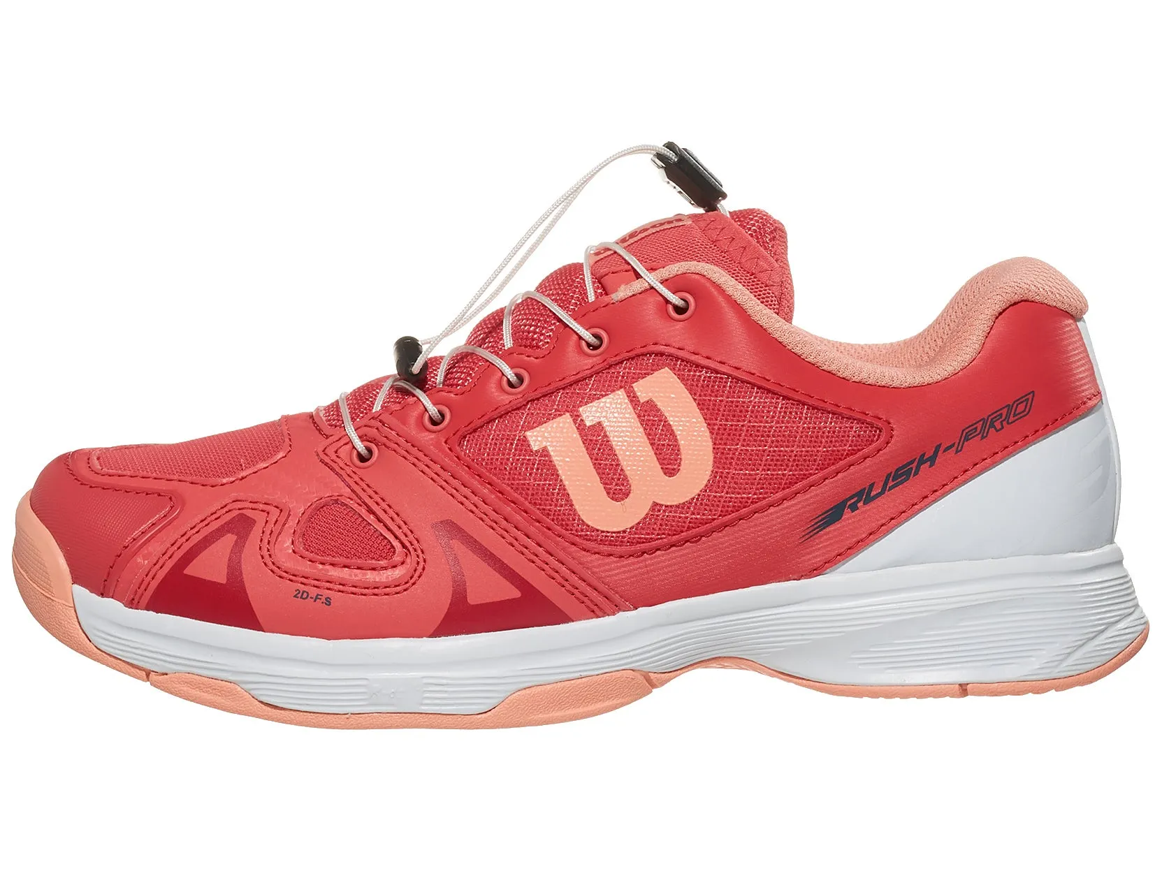 Wilson Rush Pro Junior QL - cayenne/white/papaya punch
