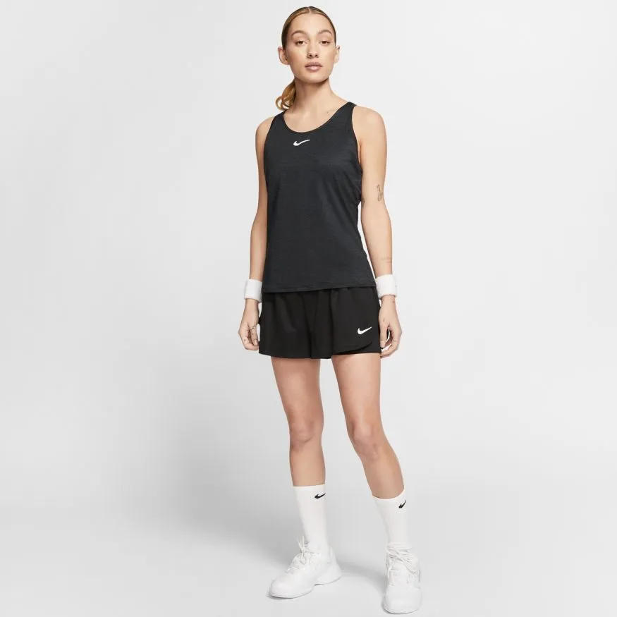 Nike Court W Dry Elevated Essential Tank - black/white