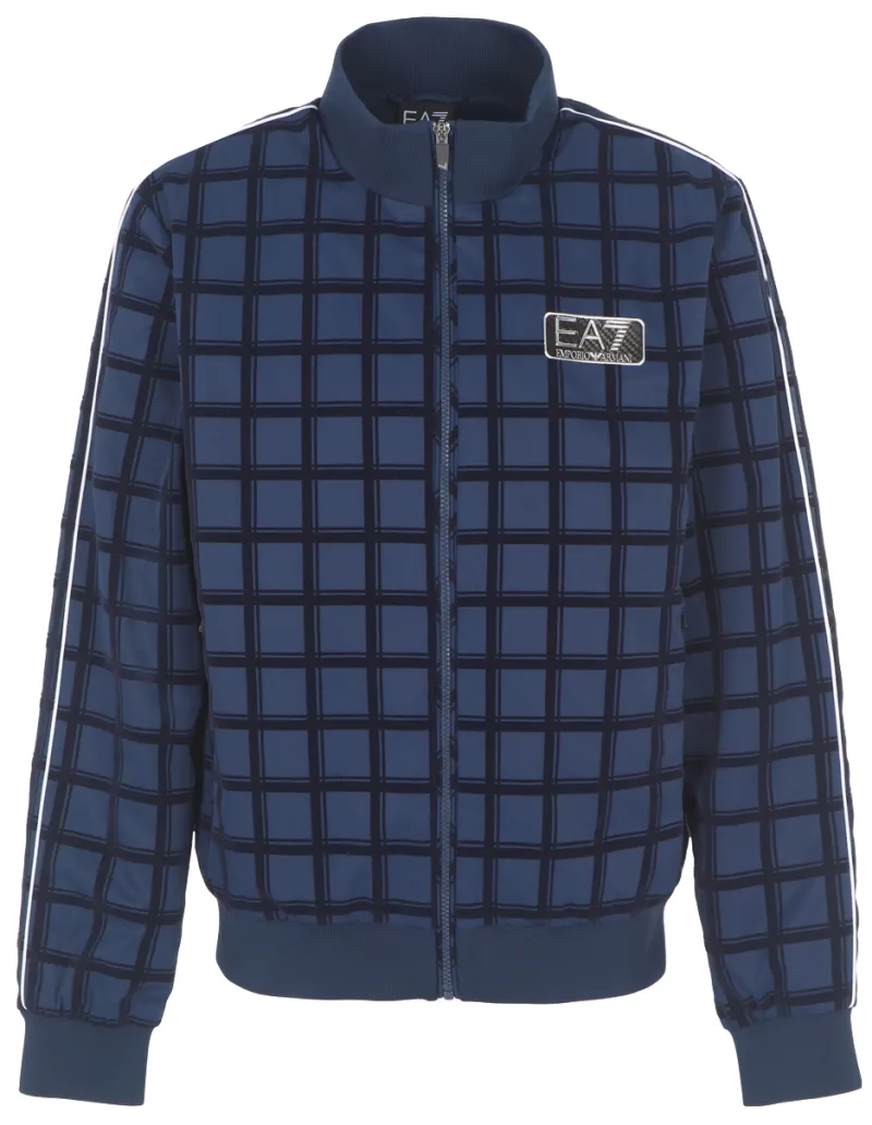 6RPB47_PNDNZ_25QC-1-3 EA7 Man Woven Bomber - blue check