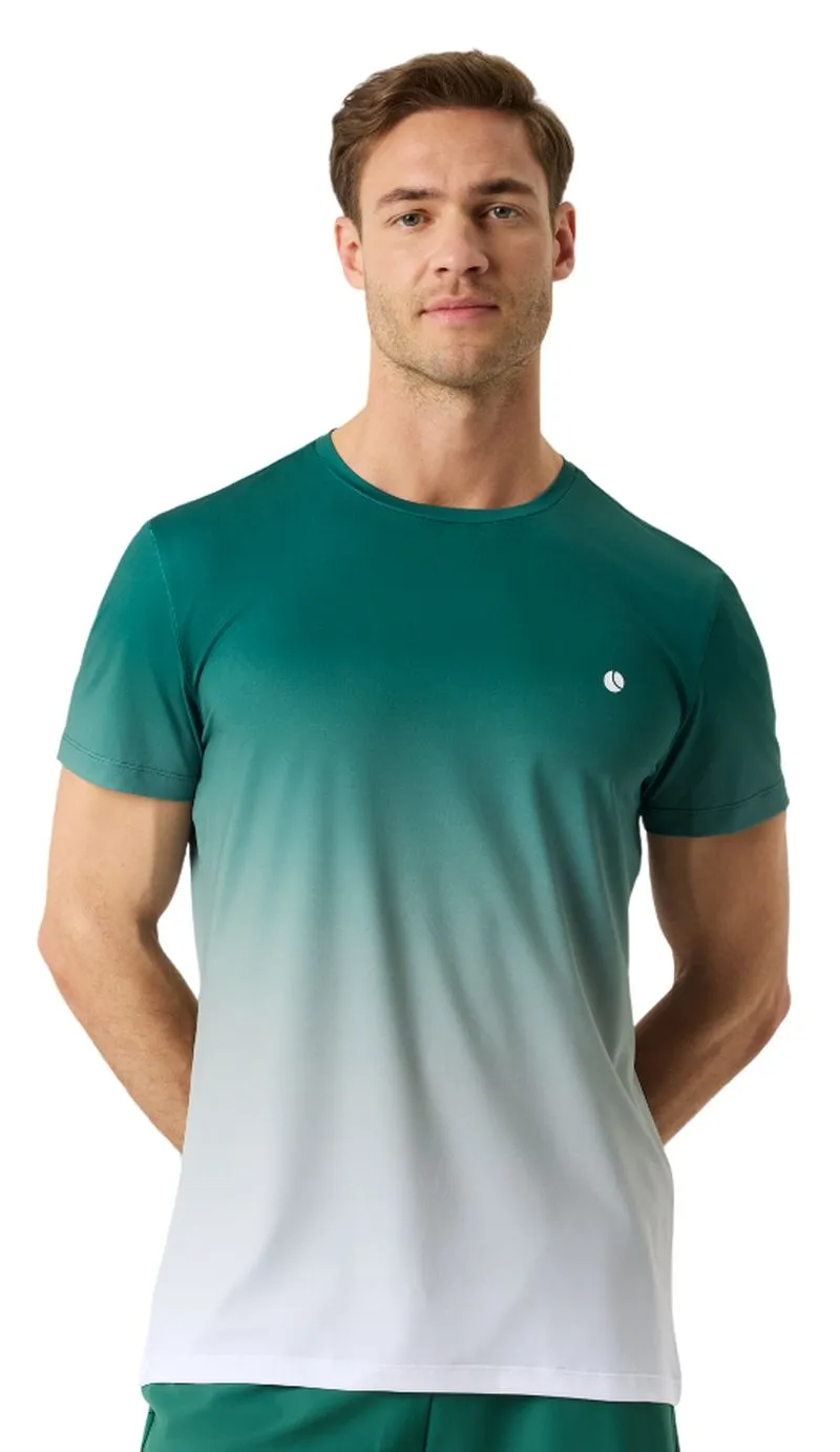 Men's T-shirt Björn Borg Ace Printed - dark green/fading - Green