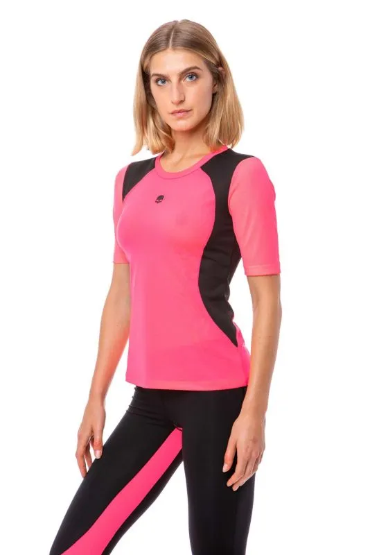 Hydrogen Second Skin Tee Woman - fluo fuchsia