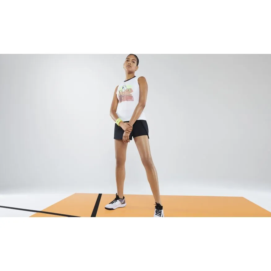 Nike Court Dry Tank PS NT - white/black/laser crimson