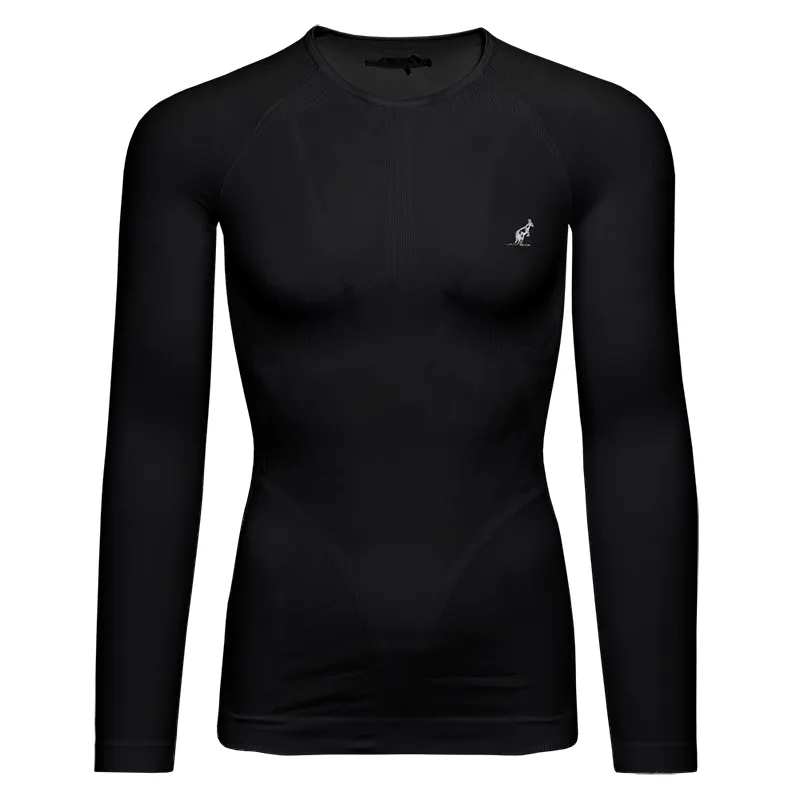 TEUTS0065-003-1 Australian Active Warm Long Sleeve T-Shirt - black