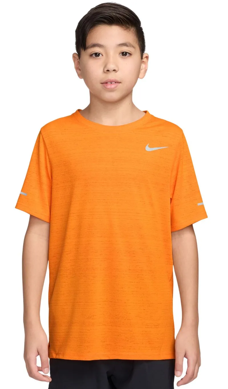 Boys' t-shirt Nike Kids Miler Dri-Fit - bright ceramic - Orange
