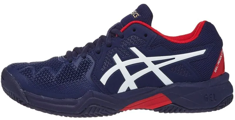 Asics Gel-Resolution 8 Clay GS - peacoat/classic red