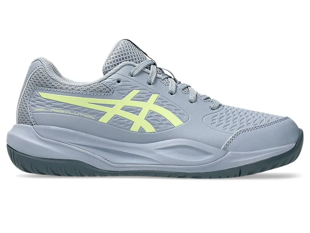 Asics Gel-Resolution X GS - grey blue/pistachio Asics Gel-Resolution X GS - grey blue/pistachio
