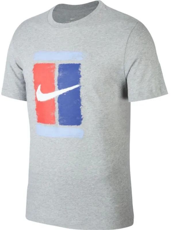 nike-court-m-tee-court-grey-heather-1 Nike Court M Tee Court - grey heather