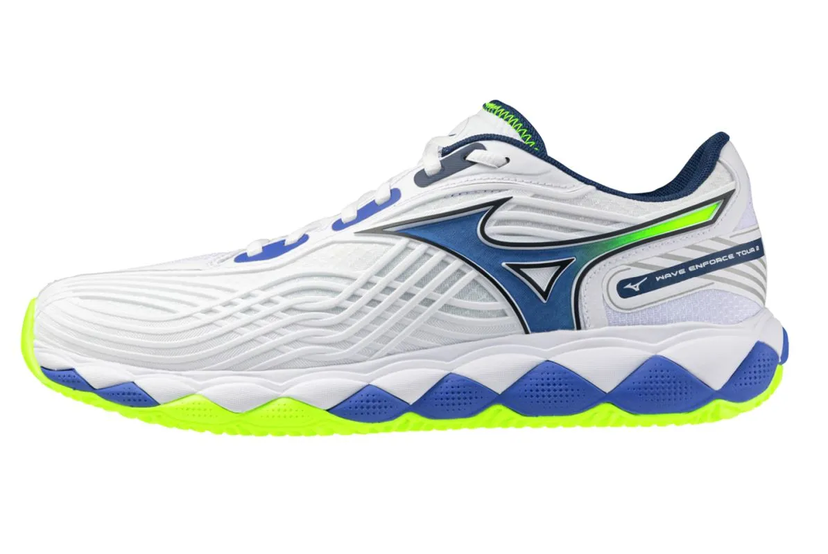 Mizuno Wave Enforce Tour 2 CC - white/dazzling blue/light yellow Mizuno Wave Enforce Tour 2 CC - white/dazzling blue/light yellow