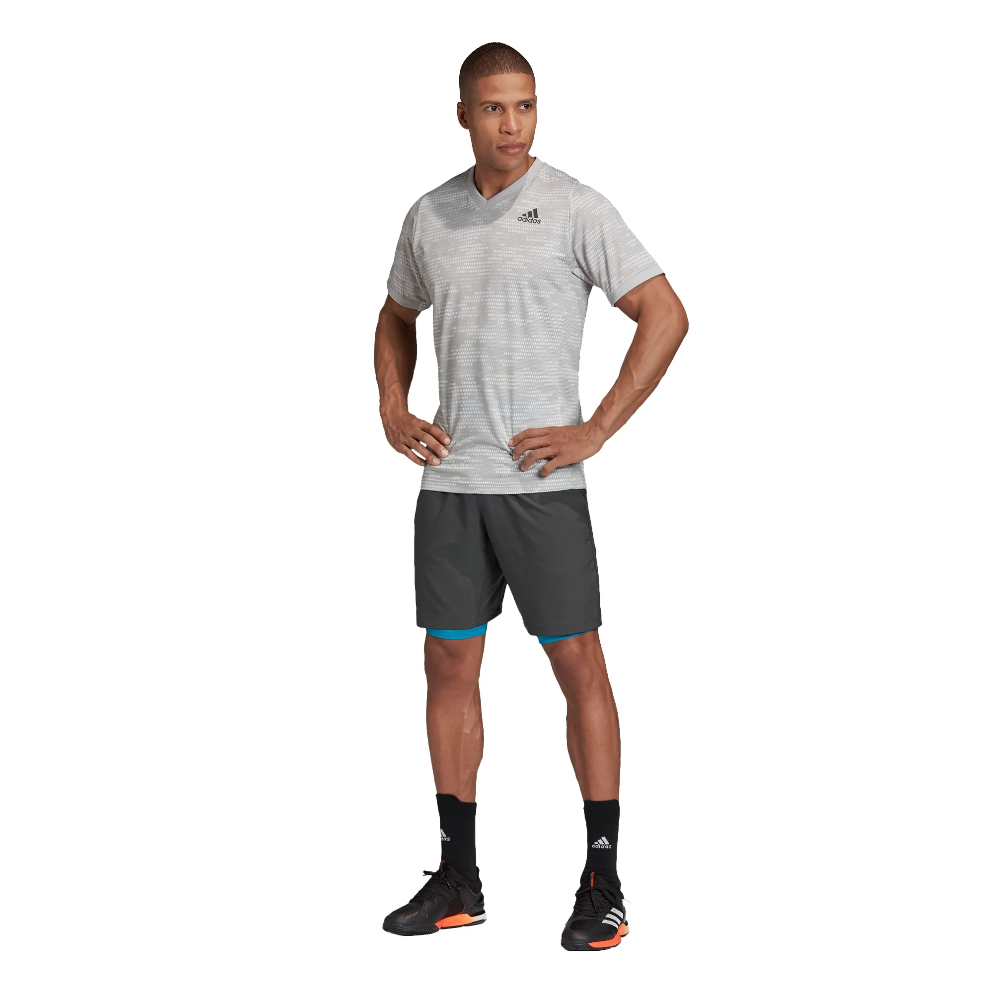 Adidas M Short Primeblue - grey six/grey two F17