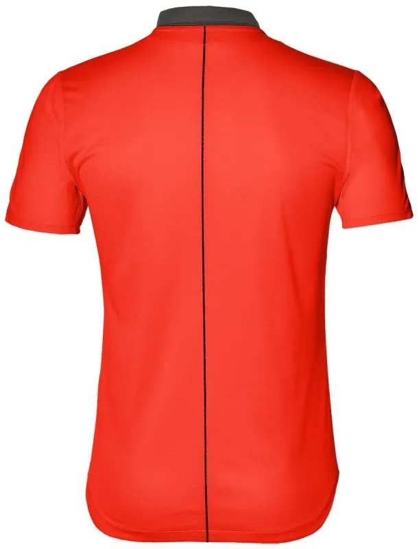 asics-club-m-polo-shirt-flash-coral-2 Asics Club M Polo-Shirt - flash coral