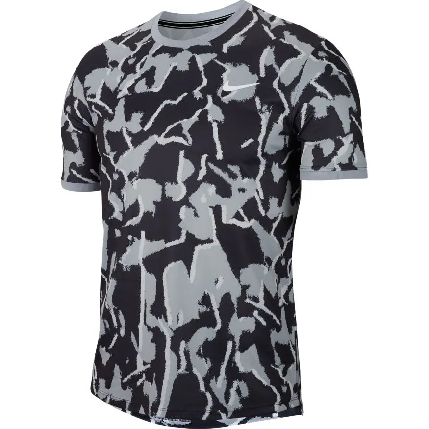 Nike Court Dry Top Team Print - sky grey/white