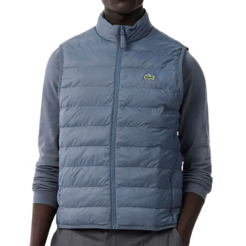 Lacoste Water-Repellent Puffed Windbreaker - grey