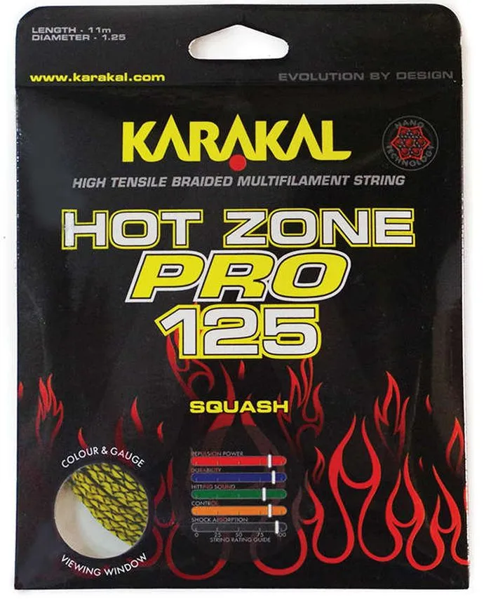 Karakal Hot Zone Pro 125 (11 m) - yellow/black Karakal Hot Zone Pro 125 (11 m) - yellow/black