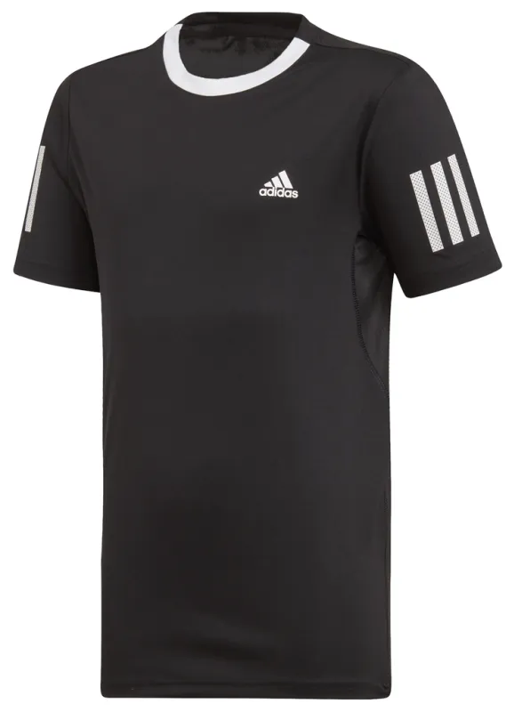 Adidas B Club 3 Stripes Tee - black/white