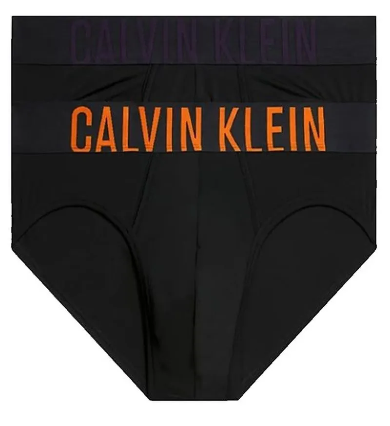 Calvin Klein Intense Power Hip Brief Slip 2P - b-carrot/mysterioso logos