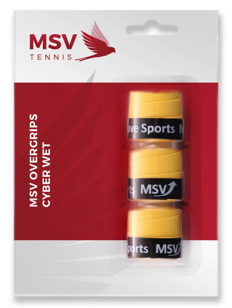 MSV Cyber Wet Overgrip 3P - yellow