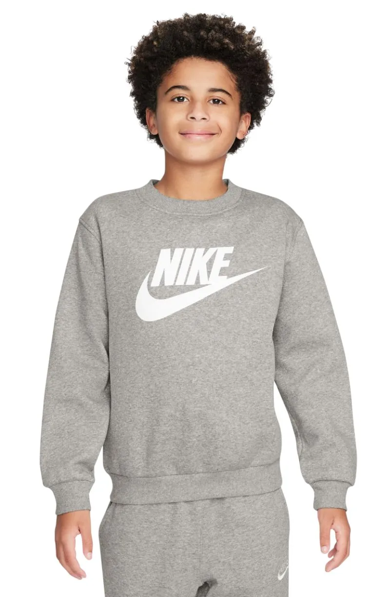 Nike Kids Sportswear Club Fleece - dark grey heather/white Nike Kids Sportswear Club Fleece - dark grey heather/white