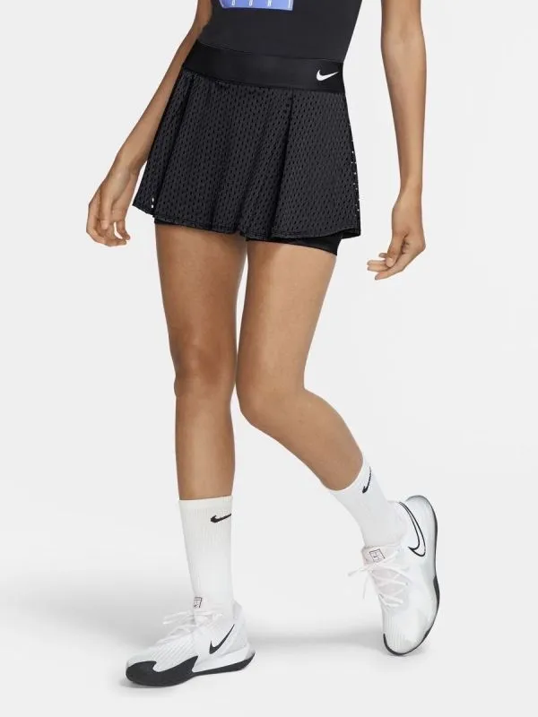 Nike Court Dry Essential Flouncy Skirt - black/white