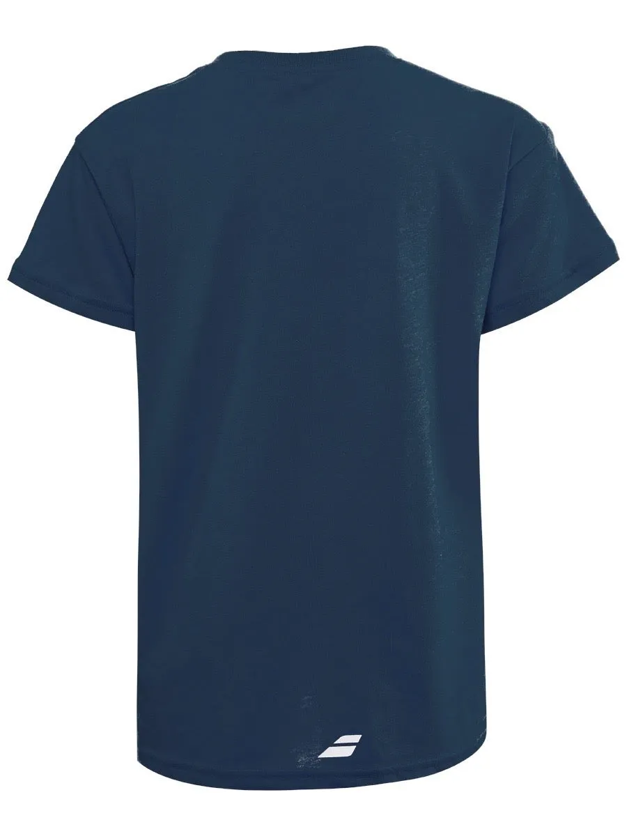Babolat Exercise Tee Boy - estate blue heather