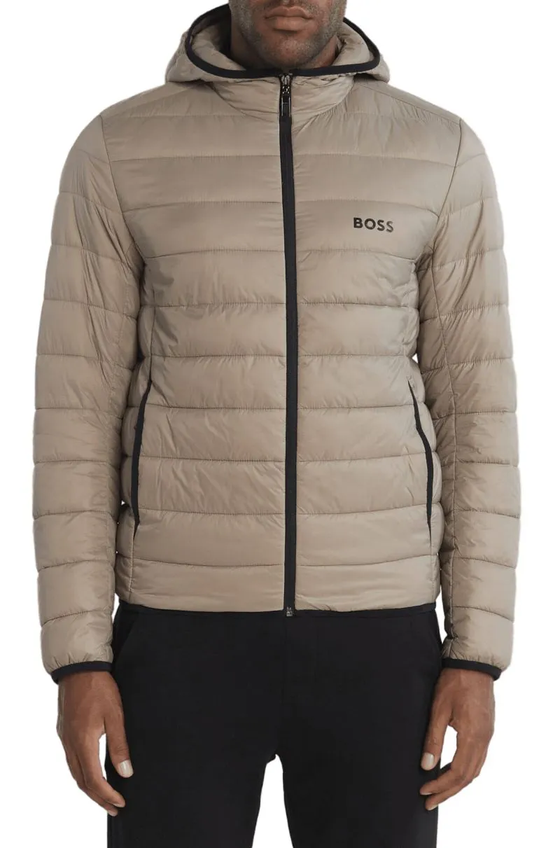 boss-pastel BOSS x Matteo Berrettini Water-Repellent Puffer With Branded Trims - light/pastel green