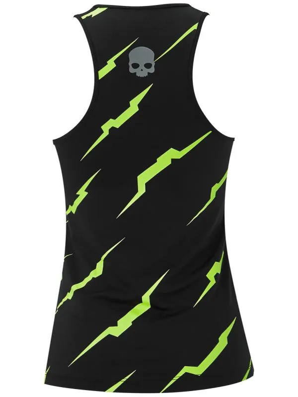 Hydrogen Thunder Tank Top Woman - black/yellow fluo