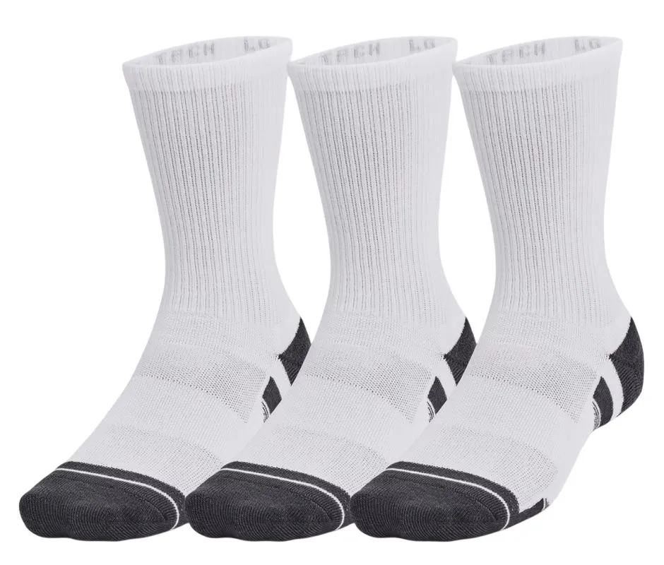 Socks Under Armour Performance Tech Crew 6P - white/jet gray - White