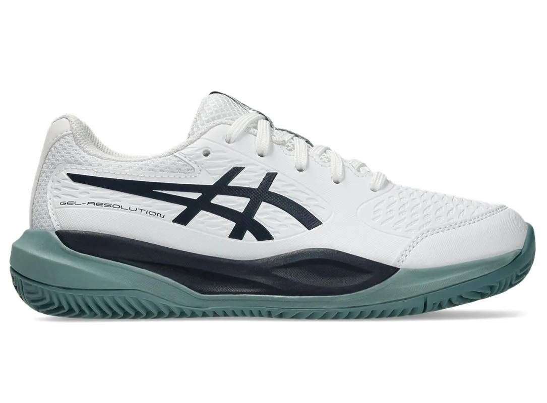 Asics Gel-Resolution X GS Clay - white/midnight