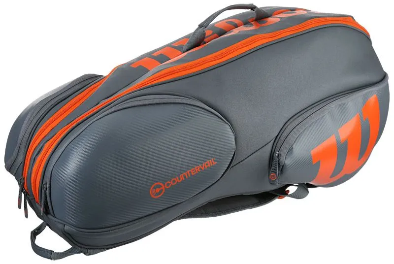 wilson-vancouver-burn-reverse-9-pk-bag-grey-orange-1 Wilson Vancouver Burn Reverse 9 Pk Bag - grey/orange