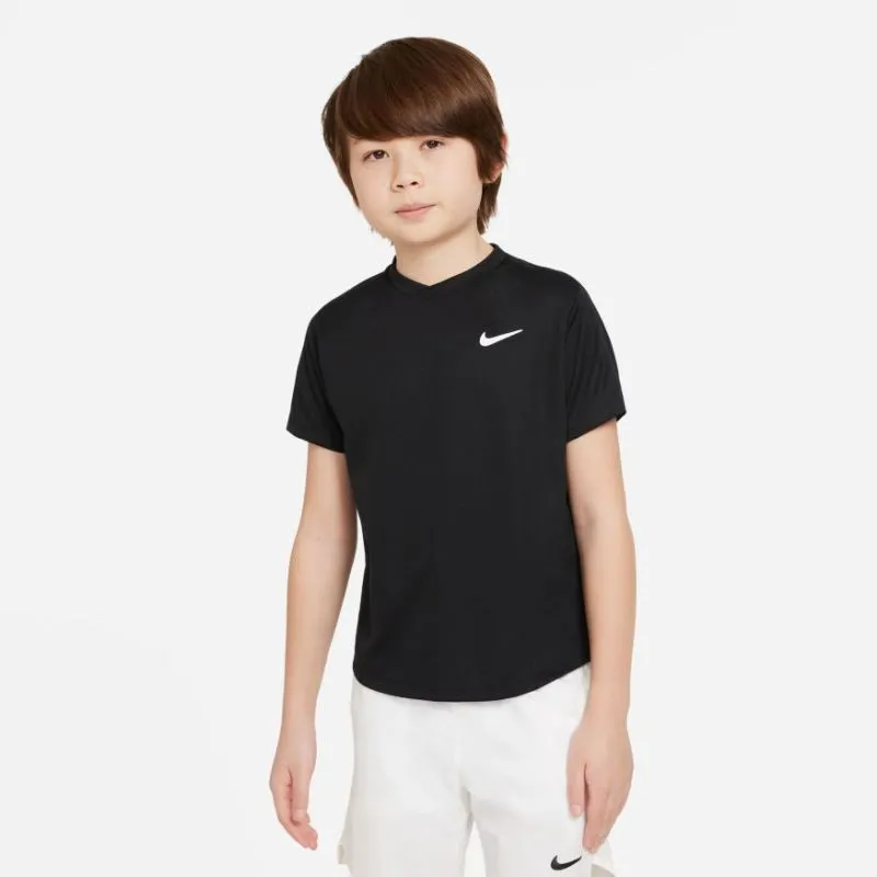 nike-court-dri-fit-victory-ss-top-b-black-black-white-3 Nike Court Dri-Fit Victory SS Top B - black/black/white
